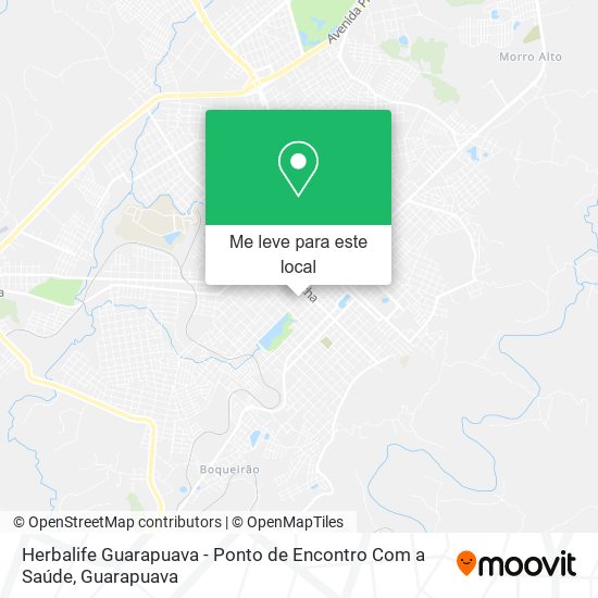 Herbalife Guarapuava - Ponto de Encontro Com a Saúde mapa