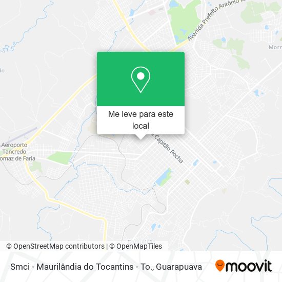 Smci - Maurilândia do Tocantins - To. mapa