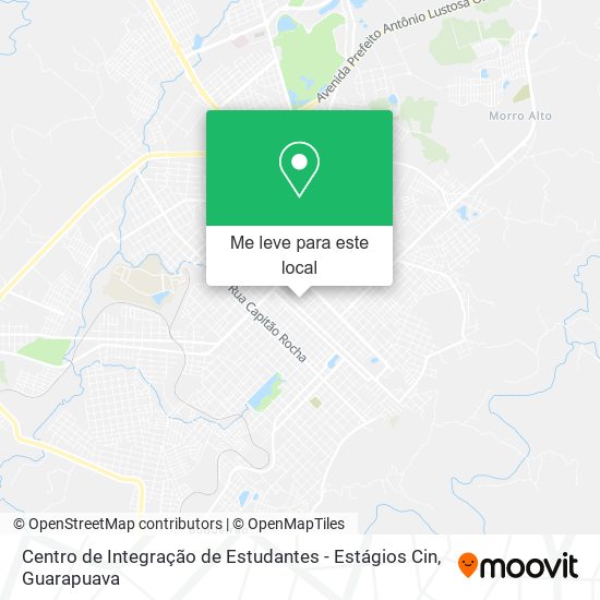 Centro de Integração de Estudantes - Estágios Cin mapa