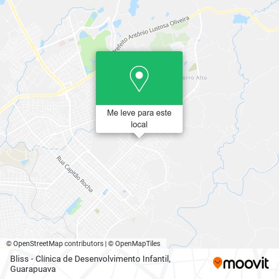 Bliss - Clínica de Desenvolvimento Infantil mapa