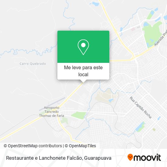 Restaurante e Lanchonete Falcão mapa