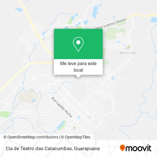 Cia de Teatro das Catacumbas mapa