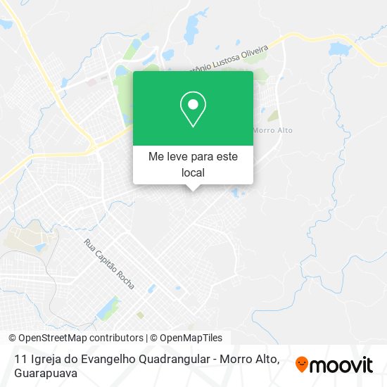 11 Igreja do Evangelho Quadrangular - Morro Alto mapa