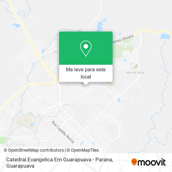 Catedral Evangelica Em Guarapuava - Parana mapa
