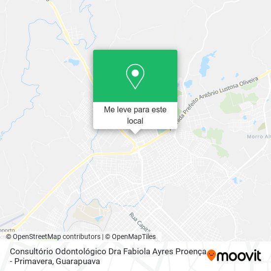 Consultório Odontológico Dra Fabiola Ayres Proença - Primavera mapa