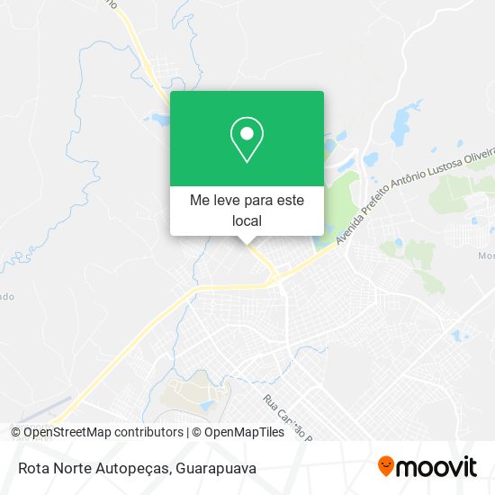 Rota Norte Autopeças mapa