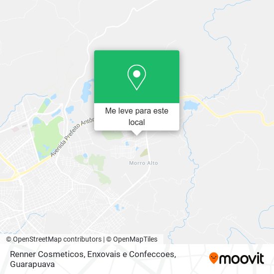 Renner Cosmeticos, Enxovais e Confeccoes mapa