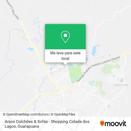 Anjos Colchões & Sofás - Shopping Cidade dos Lagos mapa