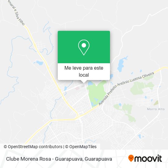 Clube Morena Rosa - Guarapuava mapa