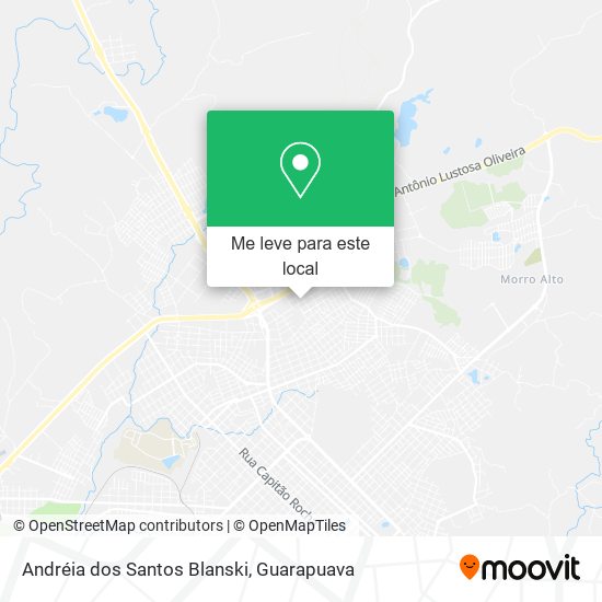 Andréia dos Santos Blanski mapa