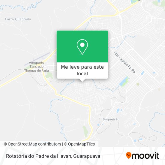 Rotatória do Padre da Havan mapa