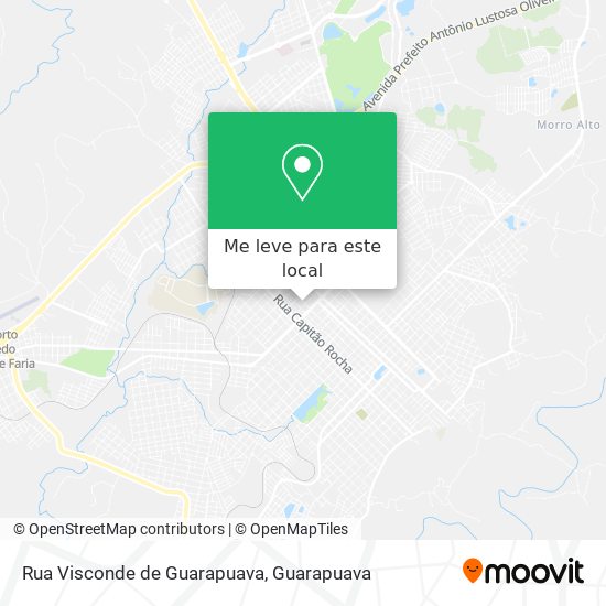 Rua Visconde de Guarapuava mapa