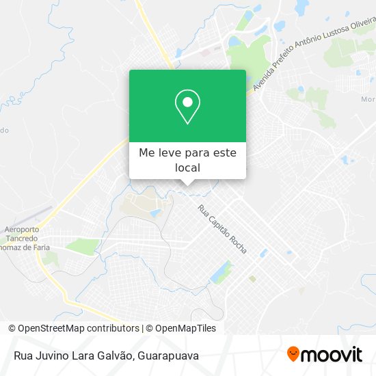 Rua Juvino Lara Galvão mapa