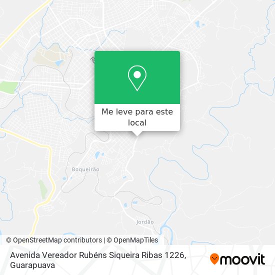 Avenida Vereador Rubéns Siqueira Ribas 1226 mapa