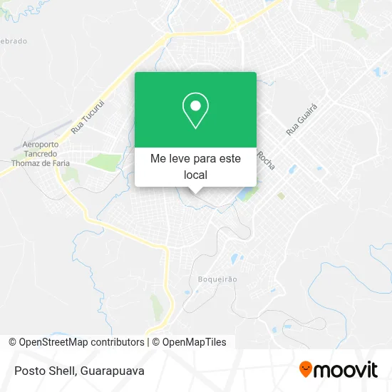 Posto Shell mapa
