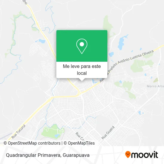 Quadrangular Primavera mapa