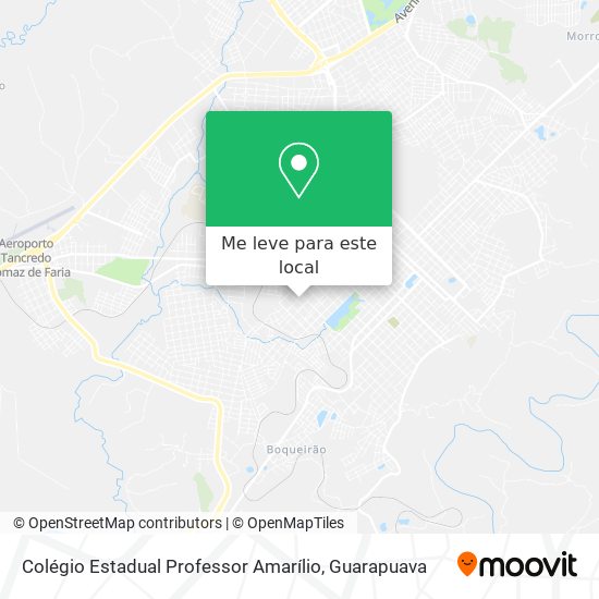 Colégio Estadual Professor Amarílio mapa