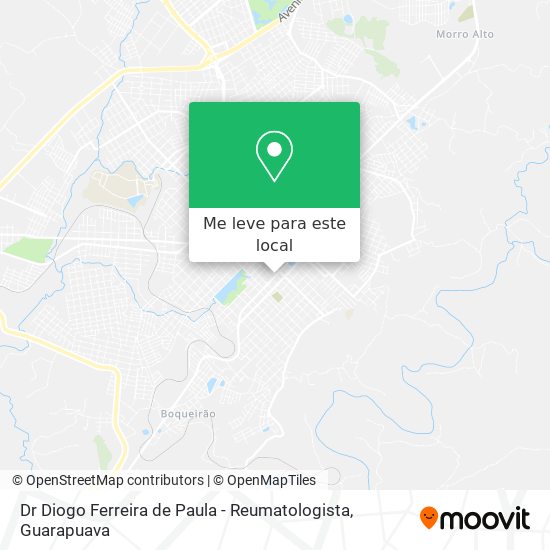 Dr Diogo Ferreira de Paula - Reumatologista mapa