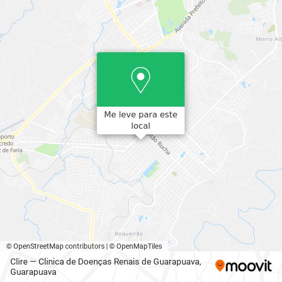 Clire — Clinica de Doenças Renais de Guarapuava mapa