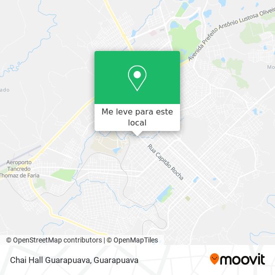 Chai Hall Guarapuava mapa