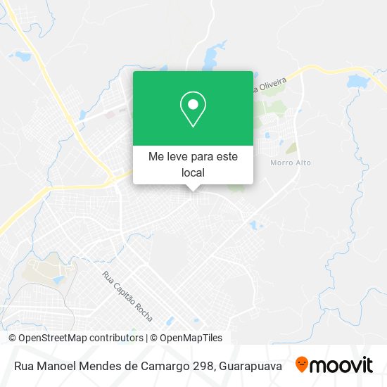 Rua Manoel Mendes de Camargo 298 mapa