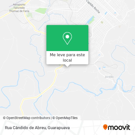 Rua Cândido de Abreu mapa