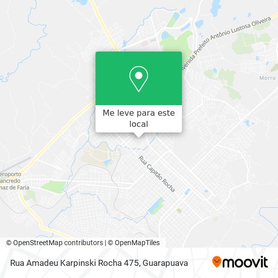 Rua Amadeu Karpinski Rocha 475 mapa