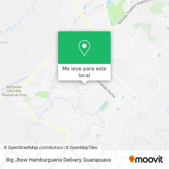 Big Jhow Hamburgueria Delivery mapa