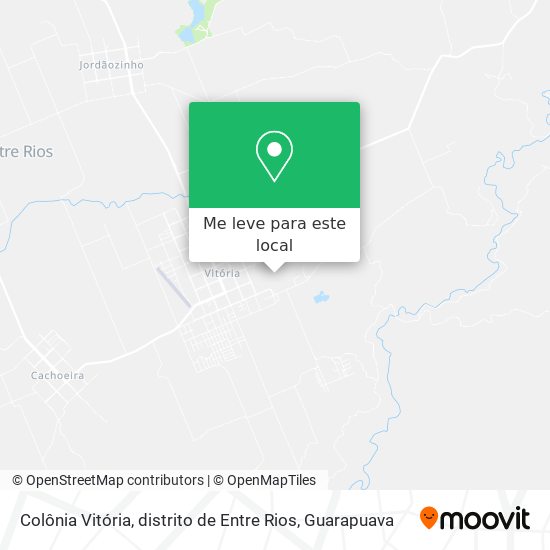 Colônia Vitória, distrito de Entre Rios mapa