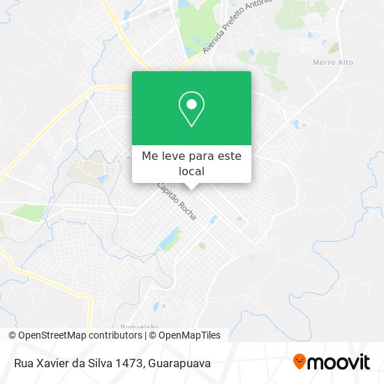 Rua Xavier da Silva 1473 mapa