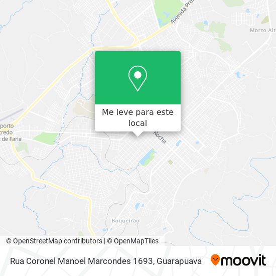 Rua Coronel Manoel Marcondes 1693 mapa