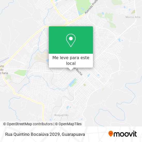 Rua Quintino Bocaiúva 2029 mapa
