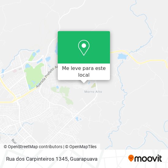 Rua dos Carpinteiros 1345 mapa