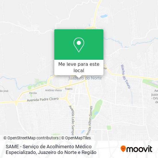 SAME - Serviço de Acolhimento Médico Especializado mapa