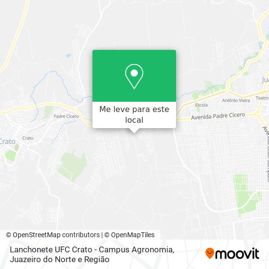 Lanchonete UFC Crato - Campus Agronomia mapa