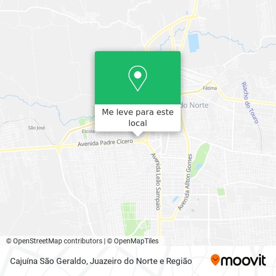 Cajuína São Geraldo mapa