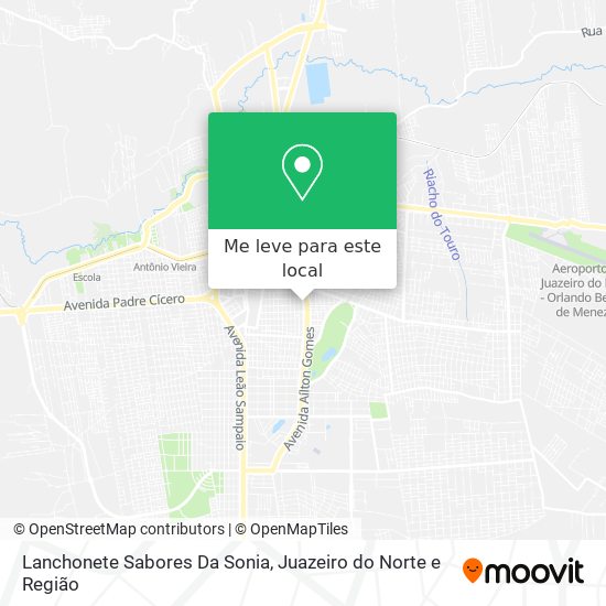Lanchonete Sabores Da Sonia mapa