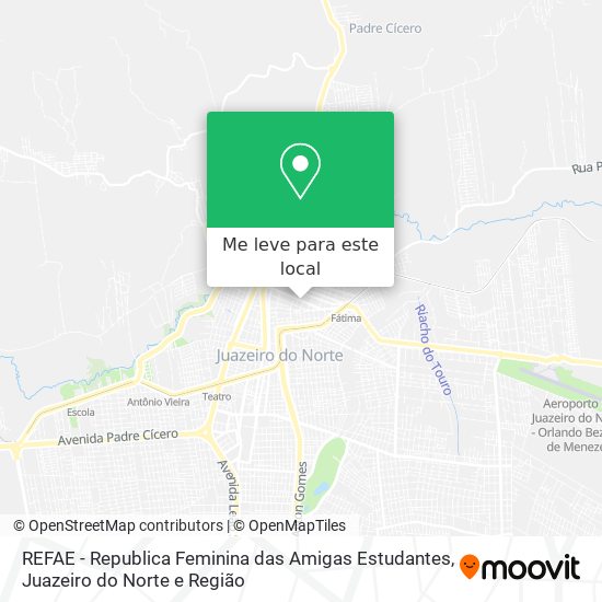 REFAE - Republica Feminina das Amigas Estudantes mapa