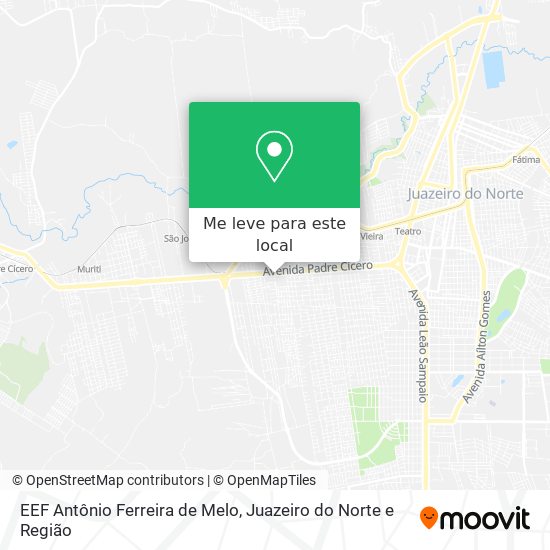 EEF Antônio Ferreira de Melo mapa