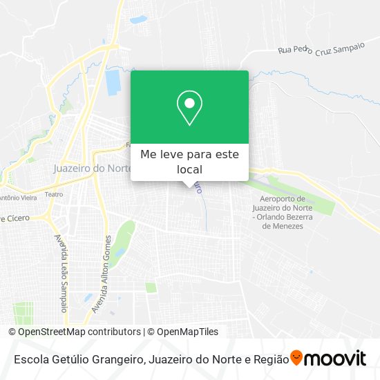 Escola Getúlio Grangeiro mapa