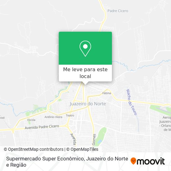 Supermercado Super Econômico mapa