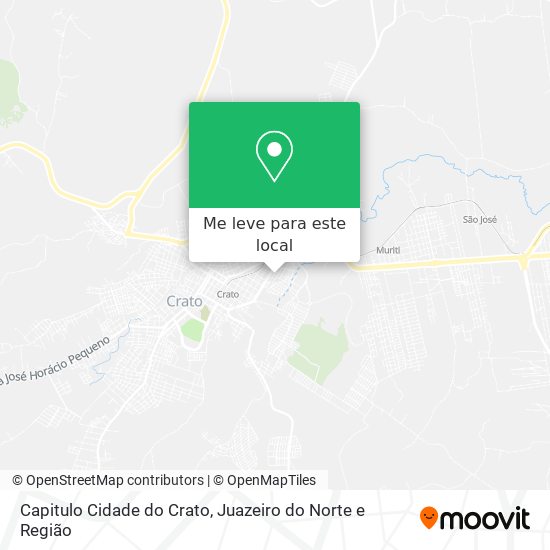 Capitulo Cidade do Crato mapa