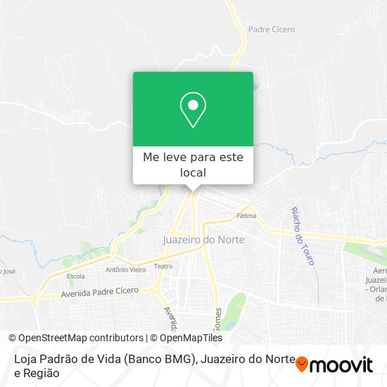 Loja Padrão de Vida (Banco BMG) mapa