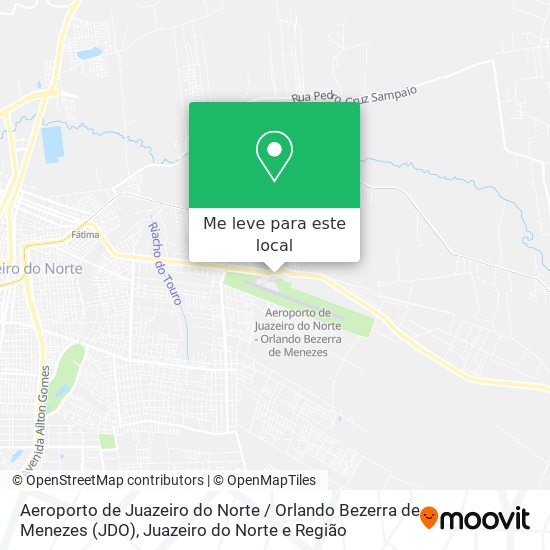 Aeroporto de Juazeiro do Norte / Orlando Bezerra de Menezes (JDO) mapa