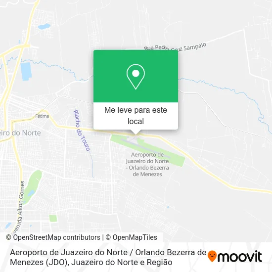 Aeroporto de Juazeiro do Norte / Orlando Bezerra de Menezes (JDO) mapa