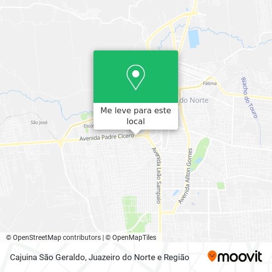Cajuina São Geraldo mapa
