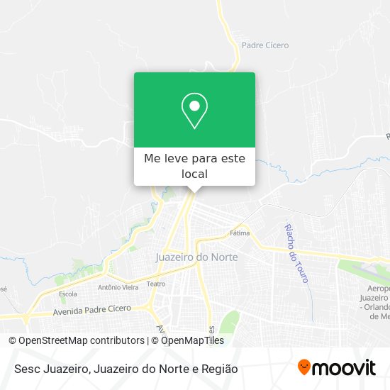 Sesc Juazeiro mapa