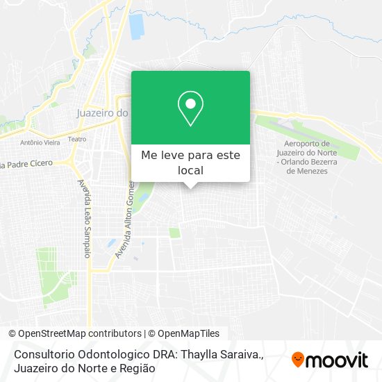 Consultorio Odontologico DRA: Thaylla Saraiva. mapa