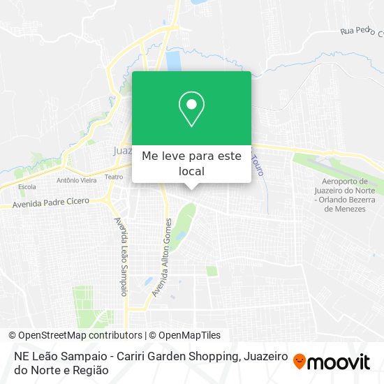 NE Leão Sampaio - Cariri Garden Shopping mapa