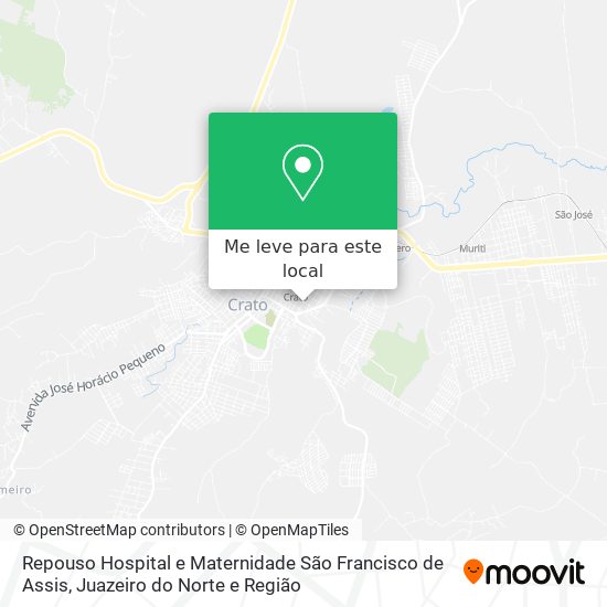 Repouso Hospital e Maternidade São Francisco de Assis mapa